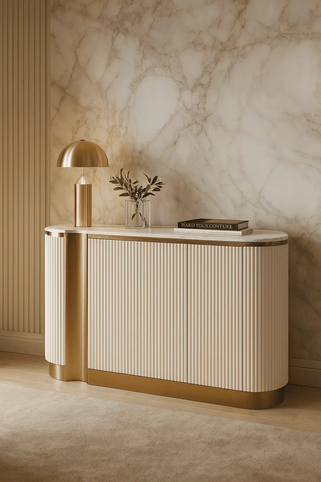 Spintelė STILI, balta, 158x40x88 cm