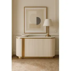 Spintelė STILI, balta, 158x40x88 cm