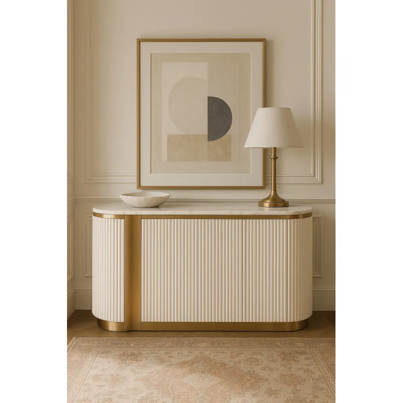 Spintelė STILI, balta, 158x40x88 cm