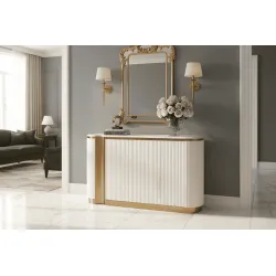 Spintelė STILI, balta, 158x40x88 cm