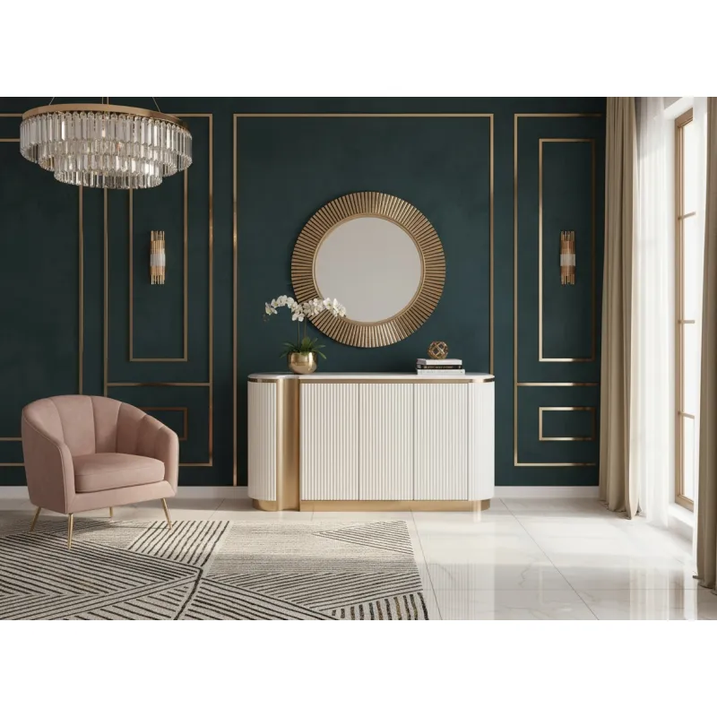 Spintelė STILI, balta, 158x40x88 cm