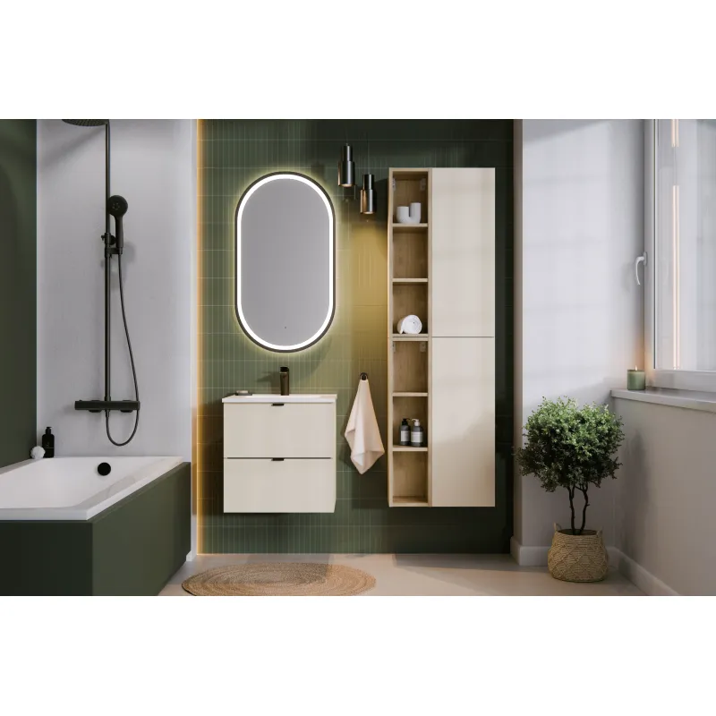 Pakabinama vonios spintelė su praustuvu 825 DALI CASHMERE