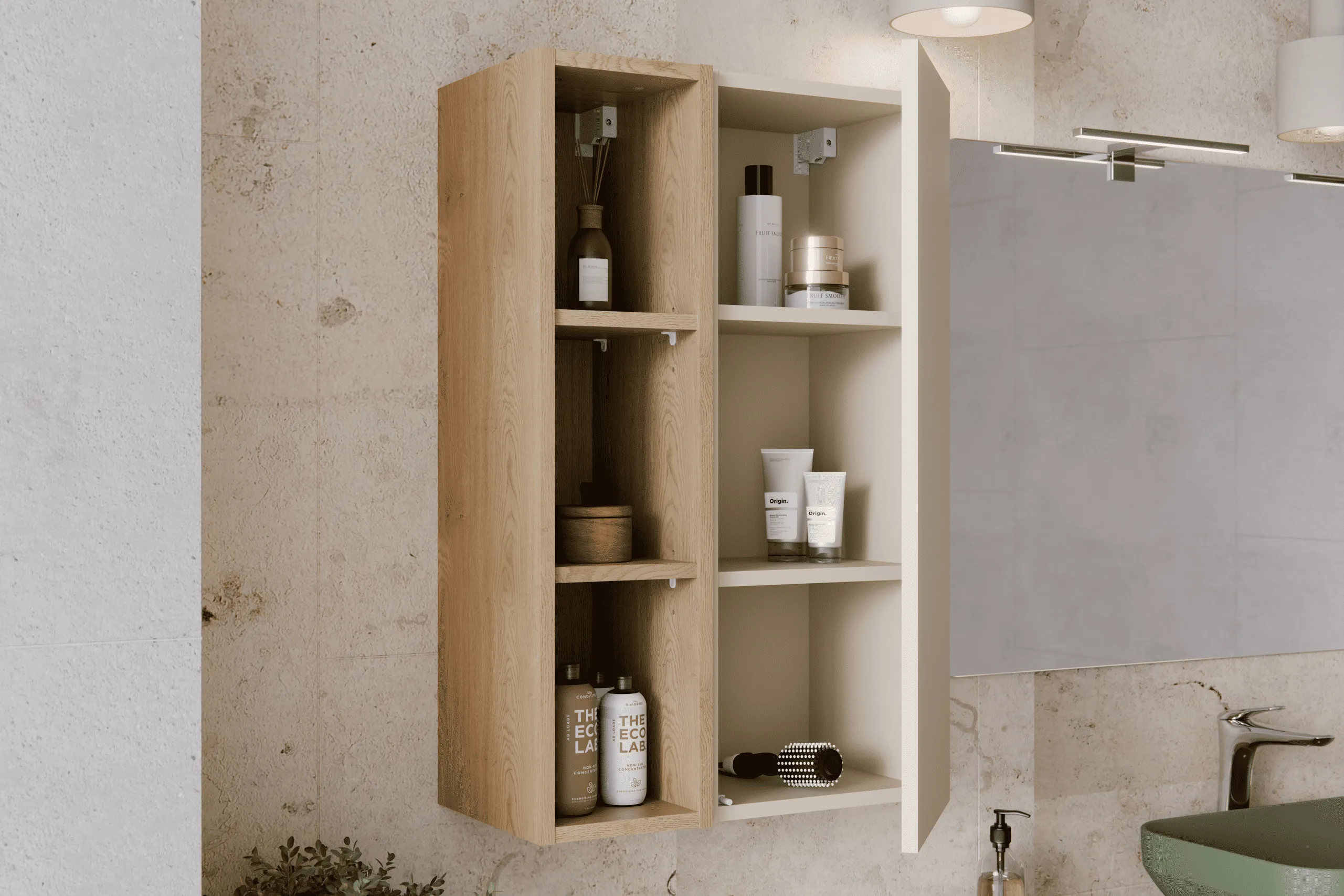 Aukšta pakabinama vonios spintelė 800 DALI CASHMERE