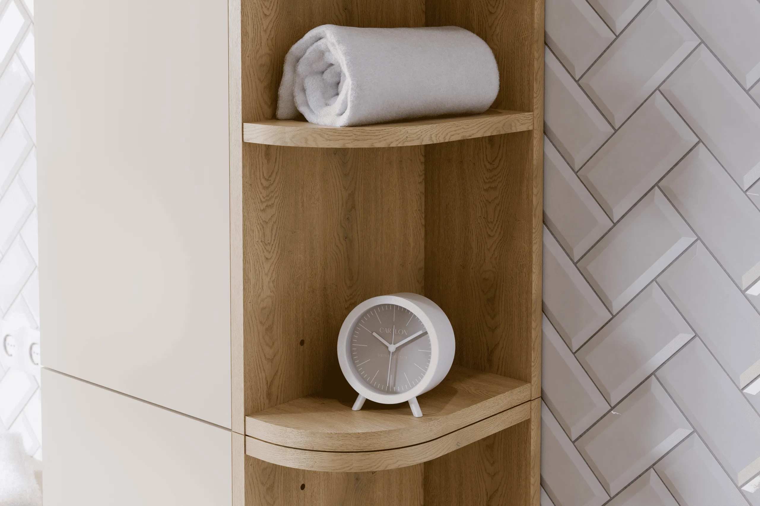 Pakabinama vonios lentyna CREMO, 15x25x80 cm