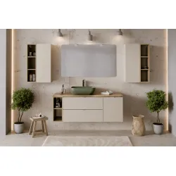 Pakabinama vonios spintelė su stalviršiumi 821 DALI CASHMERE