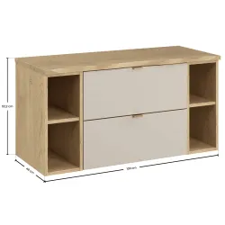 Pakabinama vonios spintelė su stalviršiumi 821A DALI CASHMERE