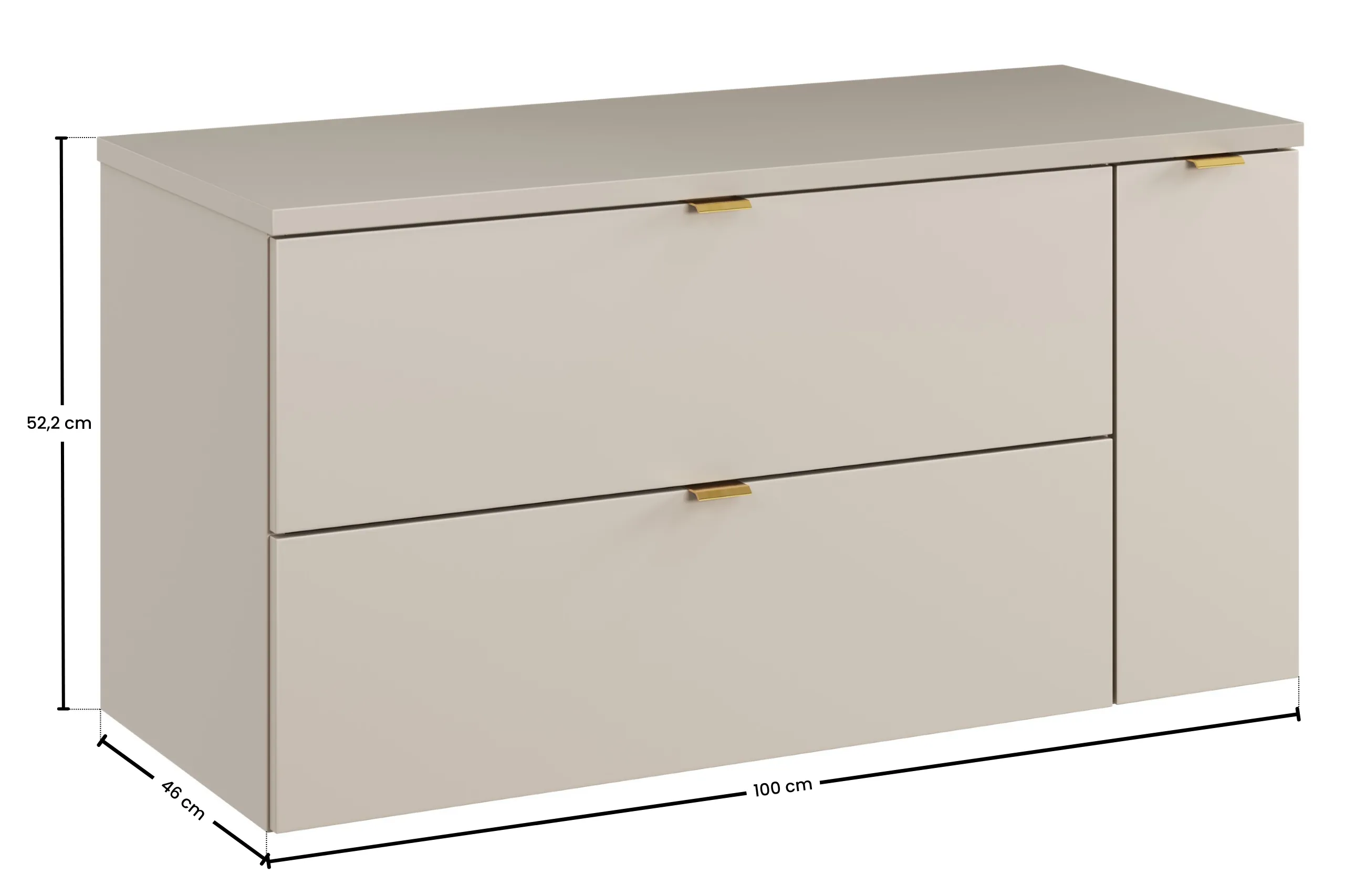 Pakabinama vonios spintelė su stalviršiumi 821B DALI CASHMERE