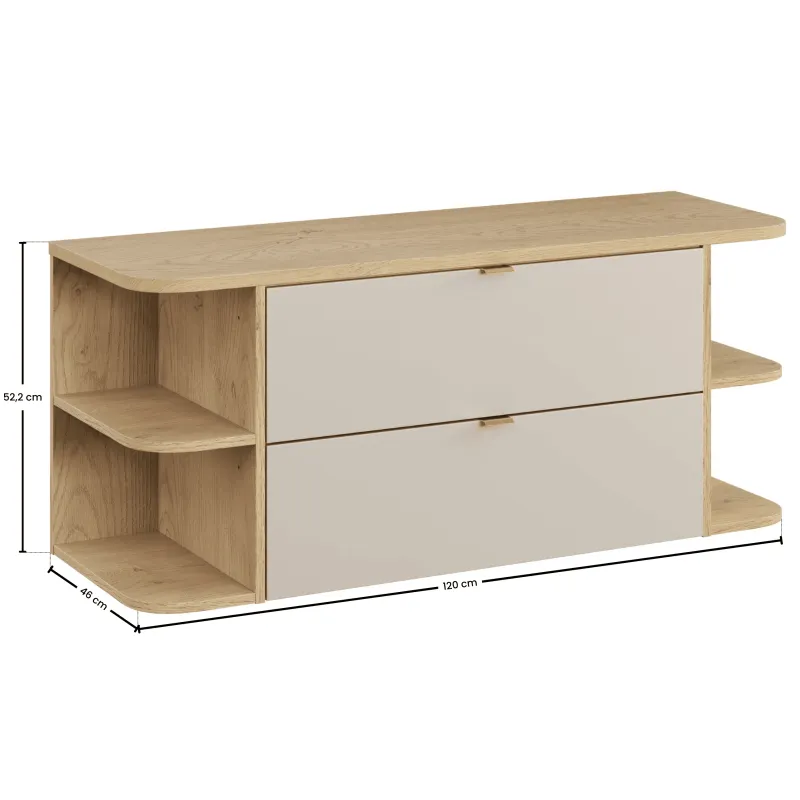 Pakabinama vonios spintelė su stalviršiumi 822 DALI CASHMERE