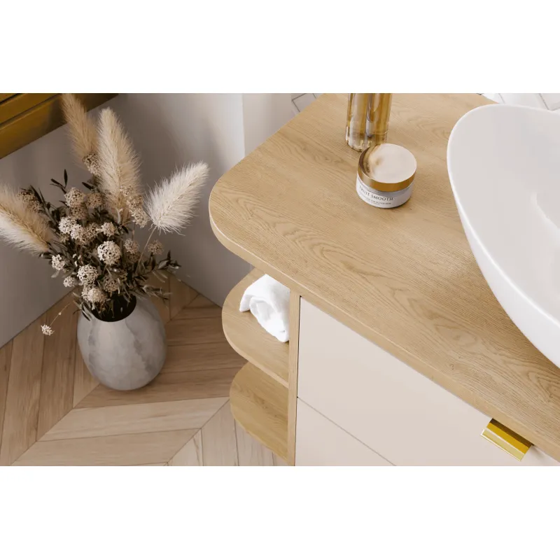 Pakabinama vonios spintelė su stalviršiumi 822 DALI CASHMERE