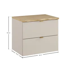 Pakabinama vonios spintelė su stalviršiumi 826A DALI CASHMERE