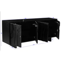 Spintelė RONDU, 180x43x76 cm