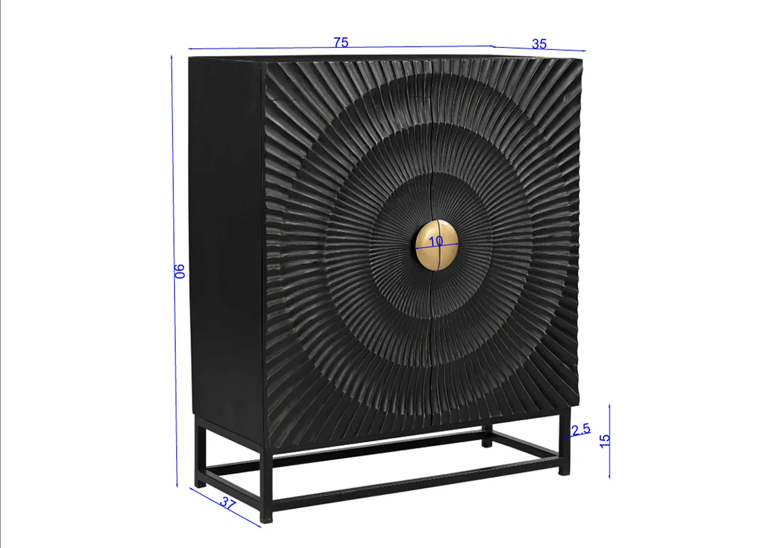 Komoda RONDU, 75x35x90 cm