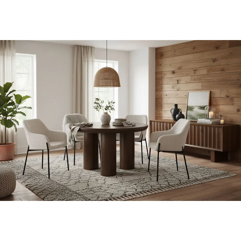 Apvalus valgomojo stalas RONDU, 120x120x76 cm