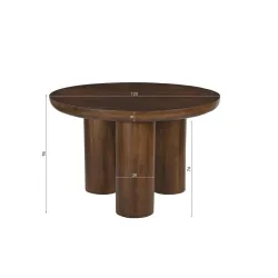 Apvalus valgomojo stalas RONDU, 120x120x76 cm