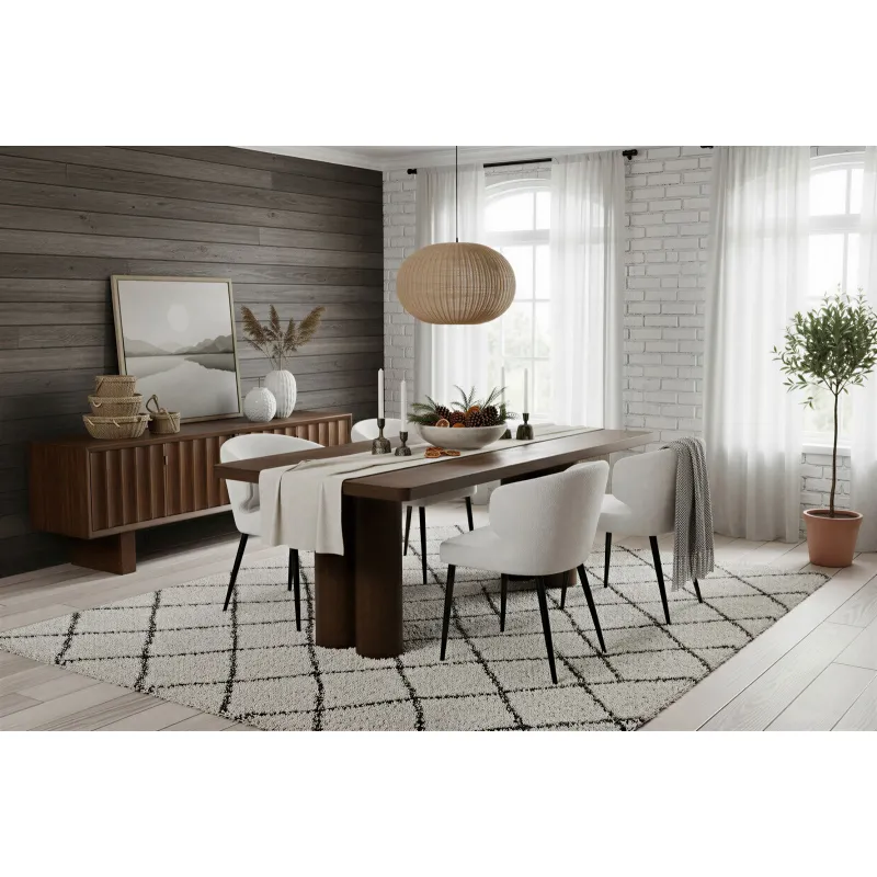 Valgomojo stalas RONDU, 200x100x76 cm