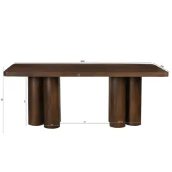 Valgomojo stalas RONDU, 200x100x76 cm