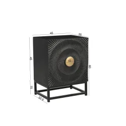 Naktinis staliukas RONDU, 45x35x60 cm