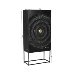 Dvidurė spinta RONDU, 75x39x160 cm