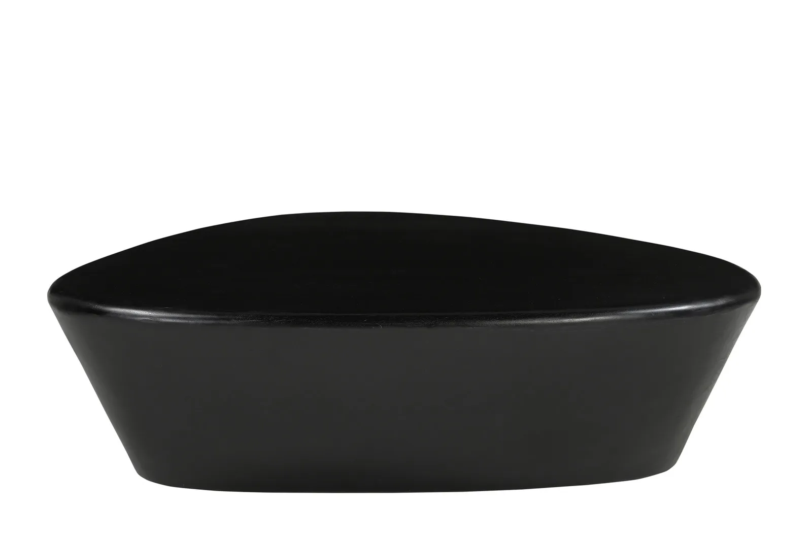 Žurnalinis staliukas RONDU, juodas, 107x78x30 cm