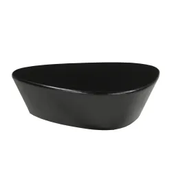 Žurnalinis staliukas RONDU, juodas, 107x78x30 cm