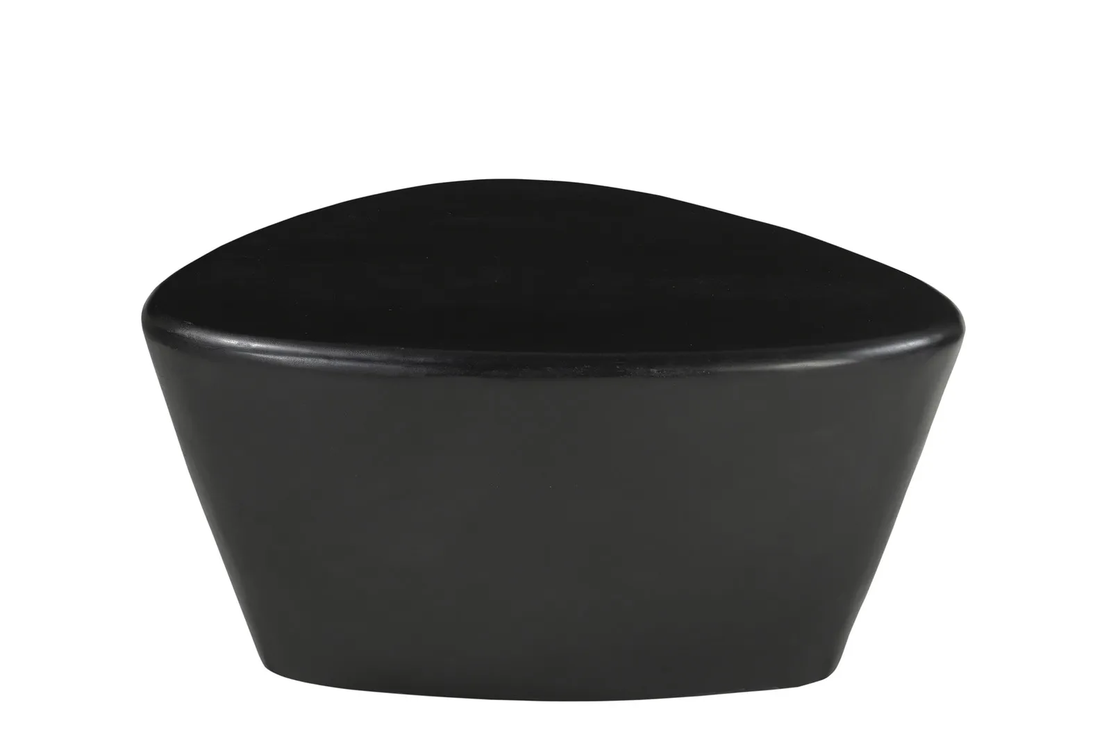 Žurnalinis staliukas RONDU, juodas, 70x53x36 cm