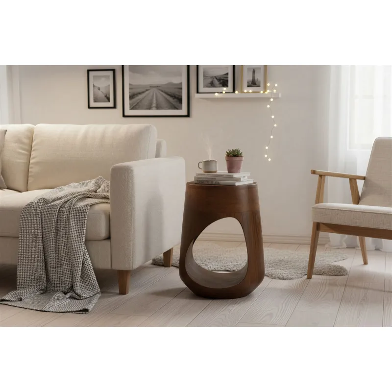 Žurnalinis staliukas RONDU, 35x35x45 cm