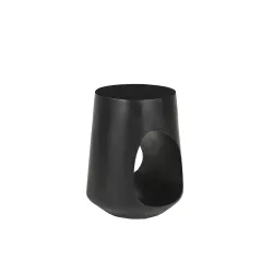 Žurnalinis staliukas RONDU, juodas, 35x35x45 cm