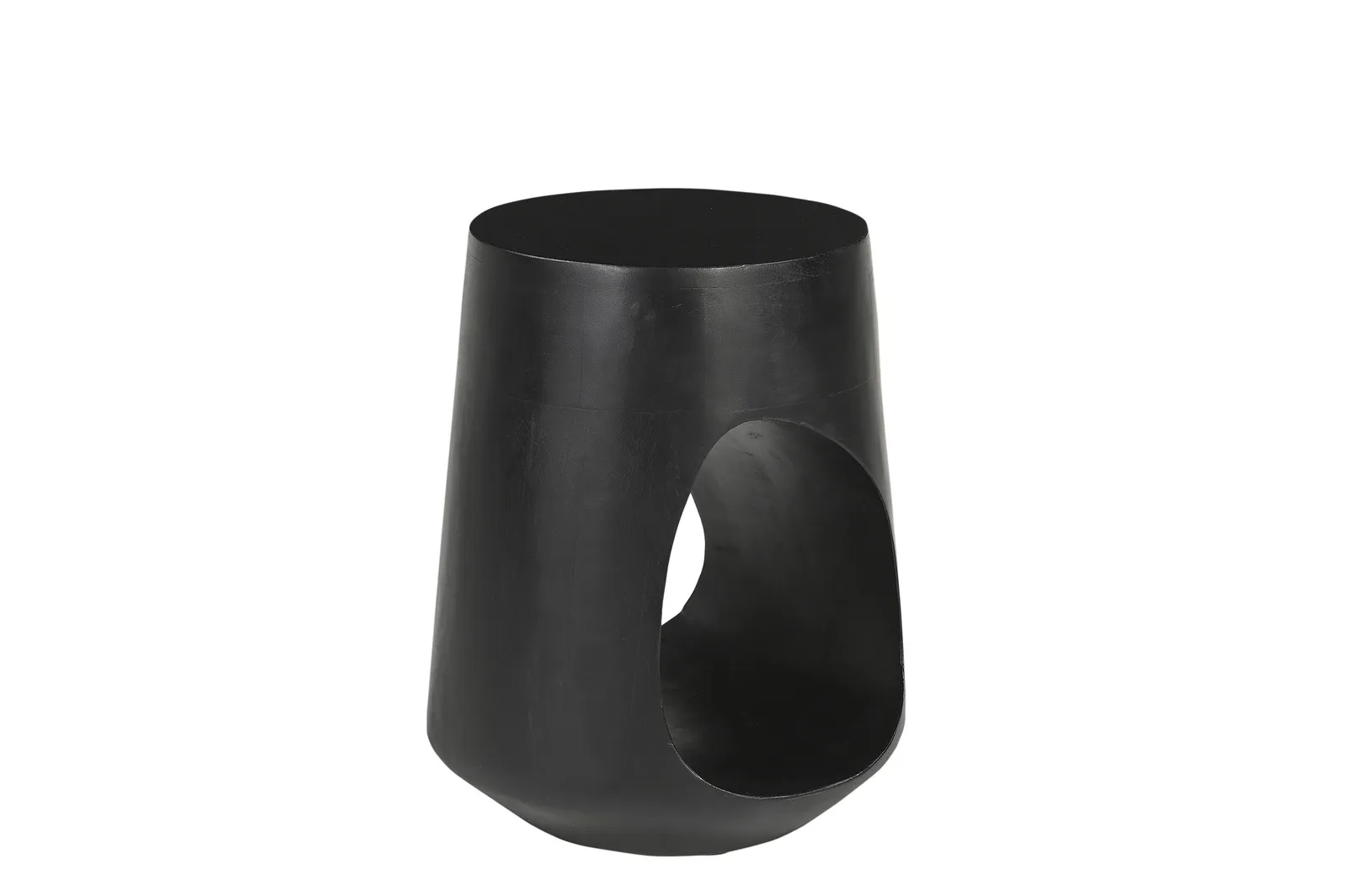 Žurnalinis staliukas RONDU, juodas, 35x35x45 cm