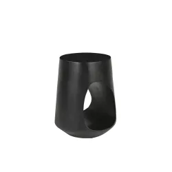 Žurnalinis staliukas RONDU, juodas, 35x35x45 cm