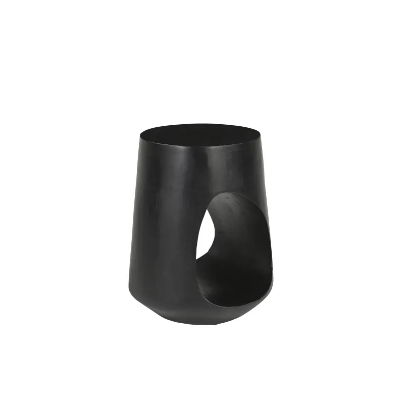 Žurnalinis staliukas RONDU, juodas, 35x35x45 cm