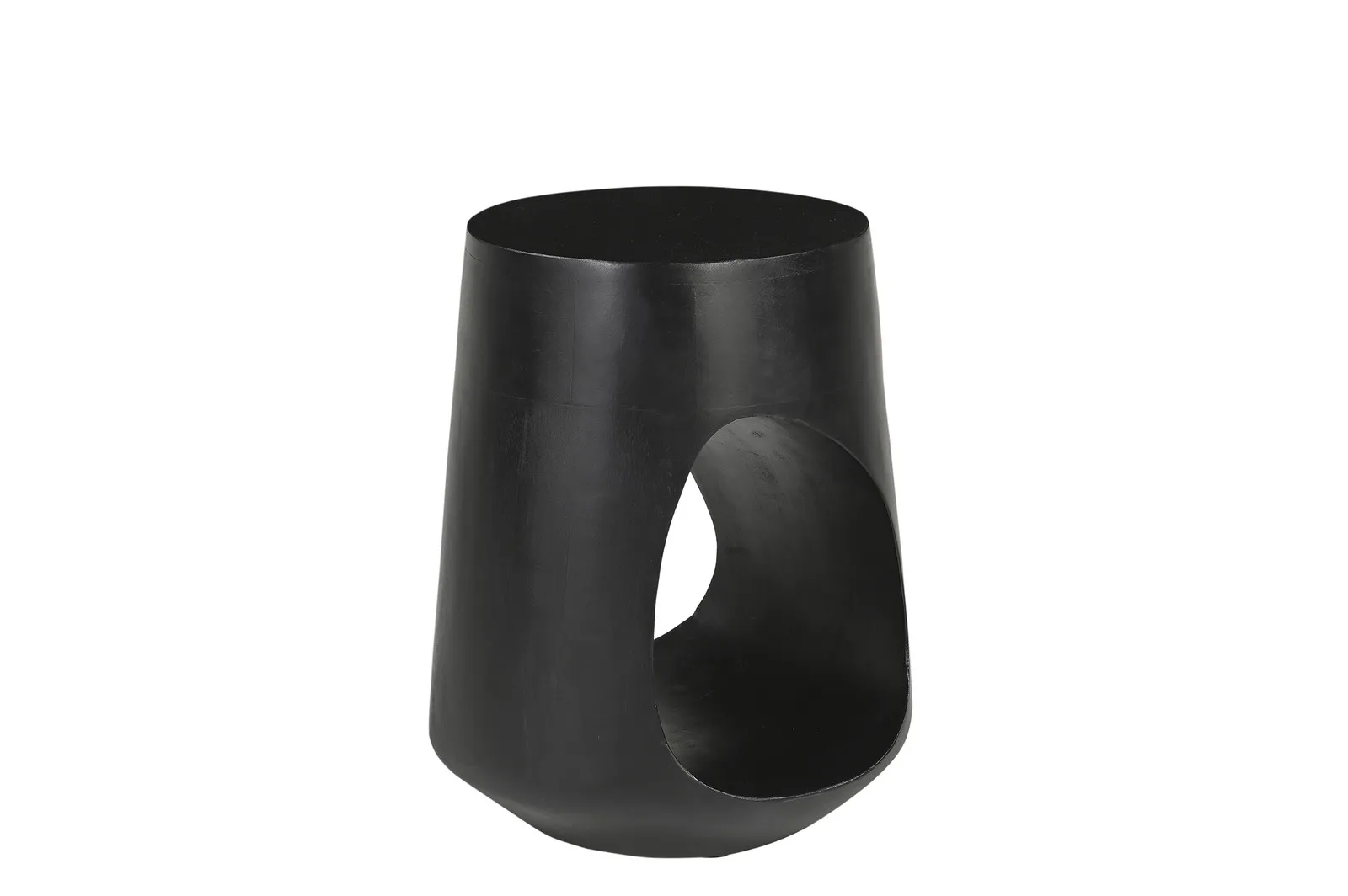 Žurnalinis staliukas RONDU, juodas, 35x35x45 cm