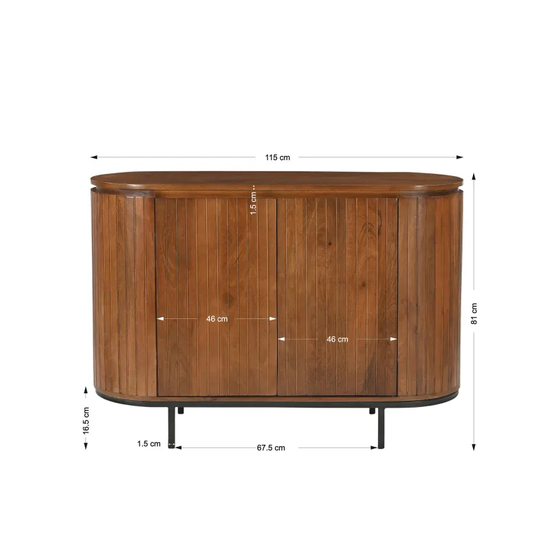 Spintelė AMBRIA, 115x43x81 cm