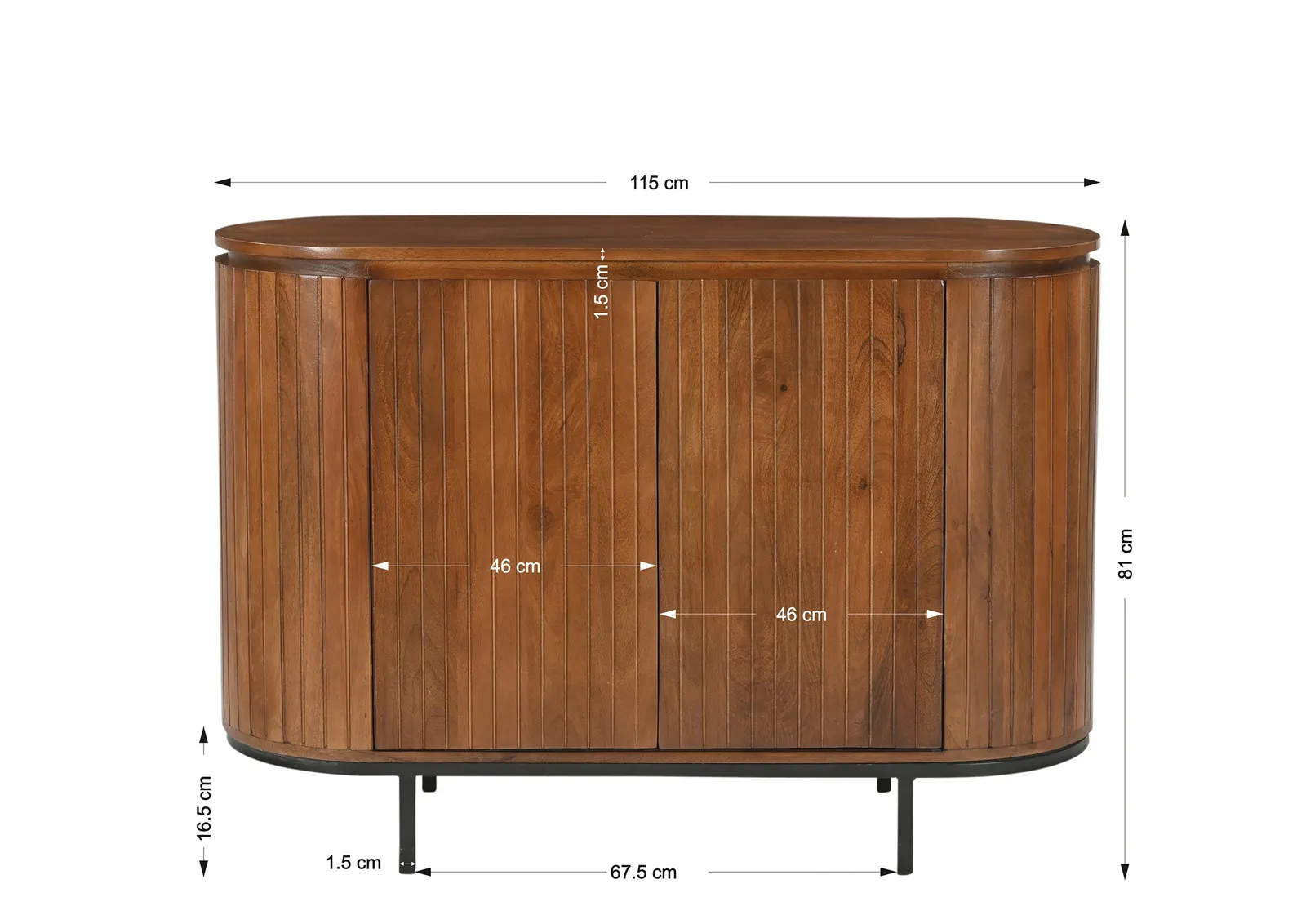 Spintelė AMBRIA, 115x43x81 cm