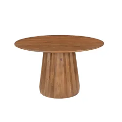 Apvalus valgomojo stalas AMBRIA, 130x130x76 cm