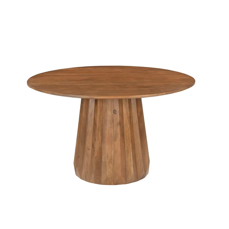 Apvalus valgomojo stalas AMBRIA, 130x130x76 cm