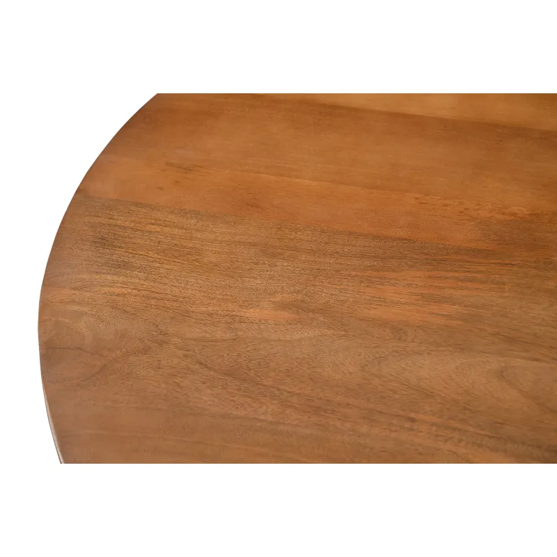 Apvalus valgomojo stalas AMBRIA, 130x130x76 cm