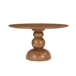 Apvalus valgomojo stalas AMBRIA A, 130x130x76 cm