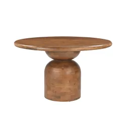 Apvalus valgomojo stalas AMBRIA B, 130x130x76 cm