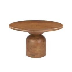 Apvalus valgomojo stalas AMBRIA B, 130x130x76 cm