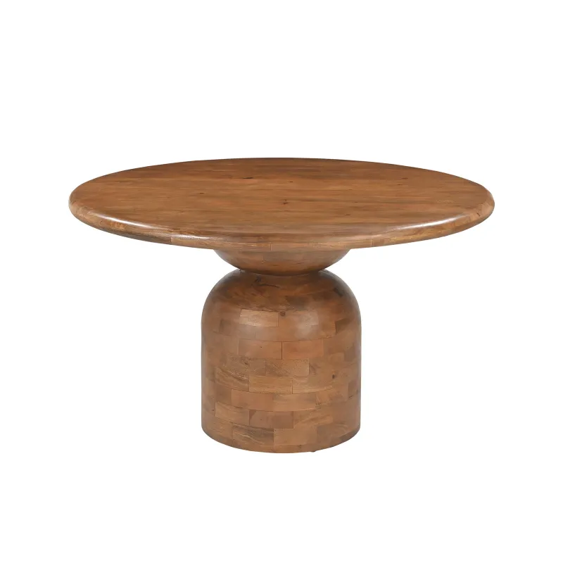 Apvalus valgomojo stalas AMBRIA B, 130x130x76 cm