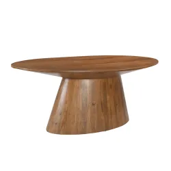 Ovalus valgomojo stalas AMBRIA, 210x100x77 cm