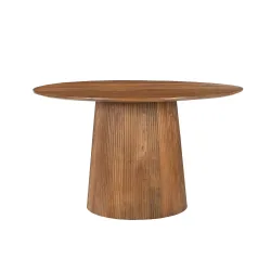 Apvalus valgomojo stalas AMBRIA C, 130x130x76 cm