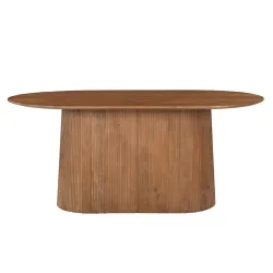 Ovalus valgomojo stalas AMBRIA, 180x100x76 cm