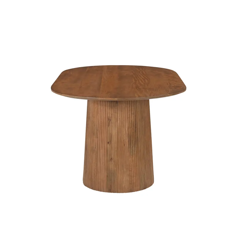 Ovalus valgomojo stalas AMBRIA, 180x100x76 cm