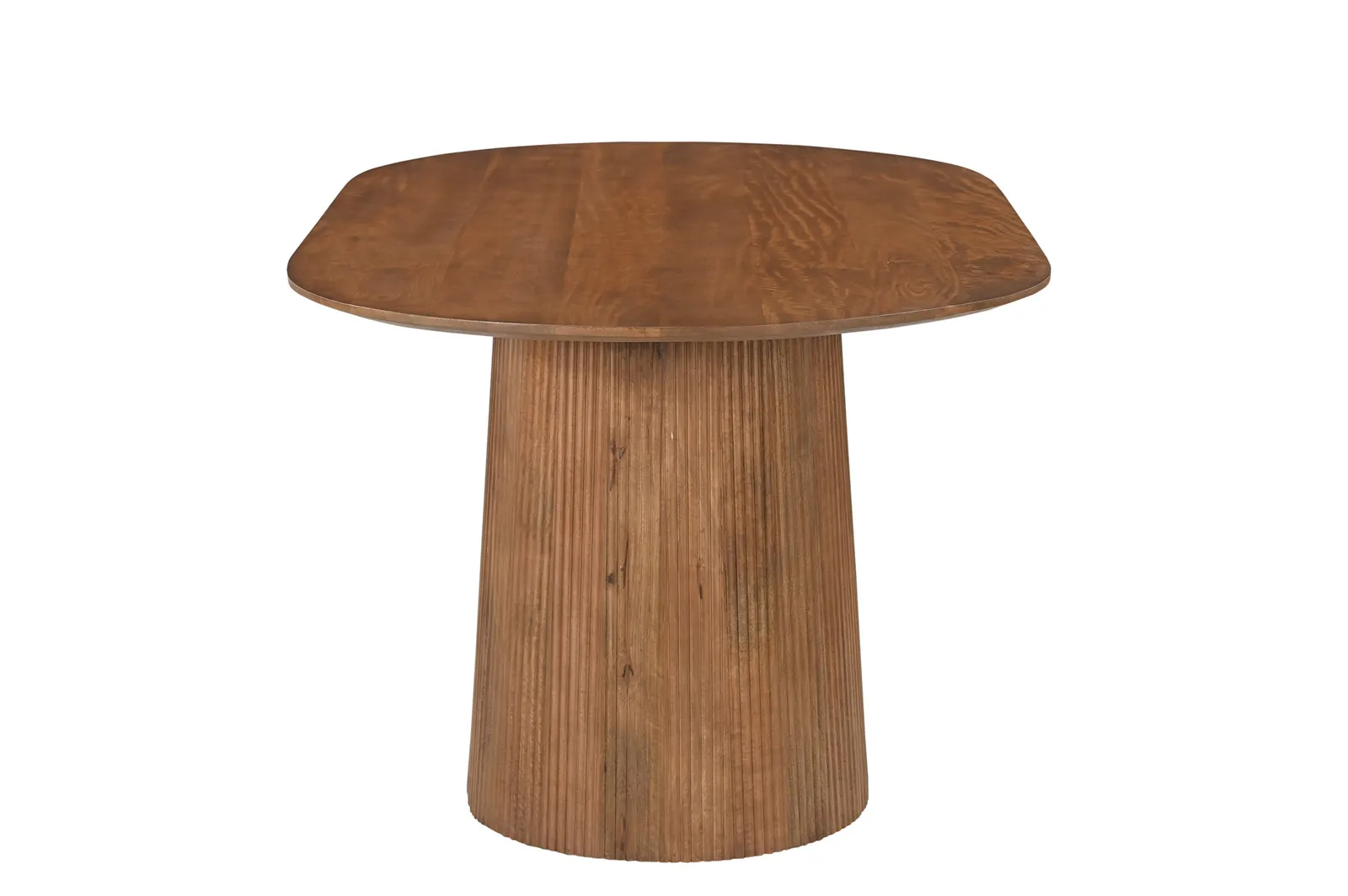 Ovalus valgomojo stalas AMBRIA, 180x100x76 cm