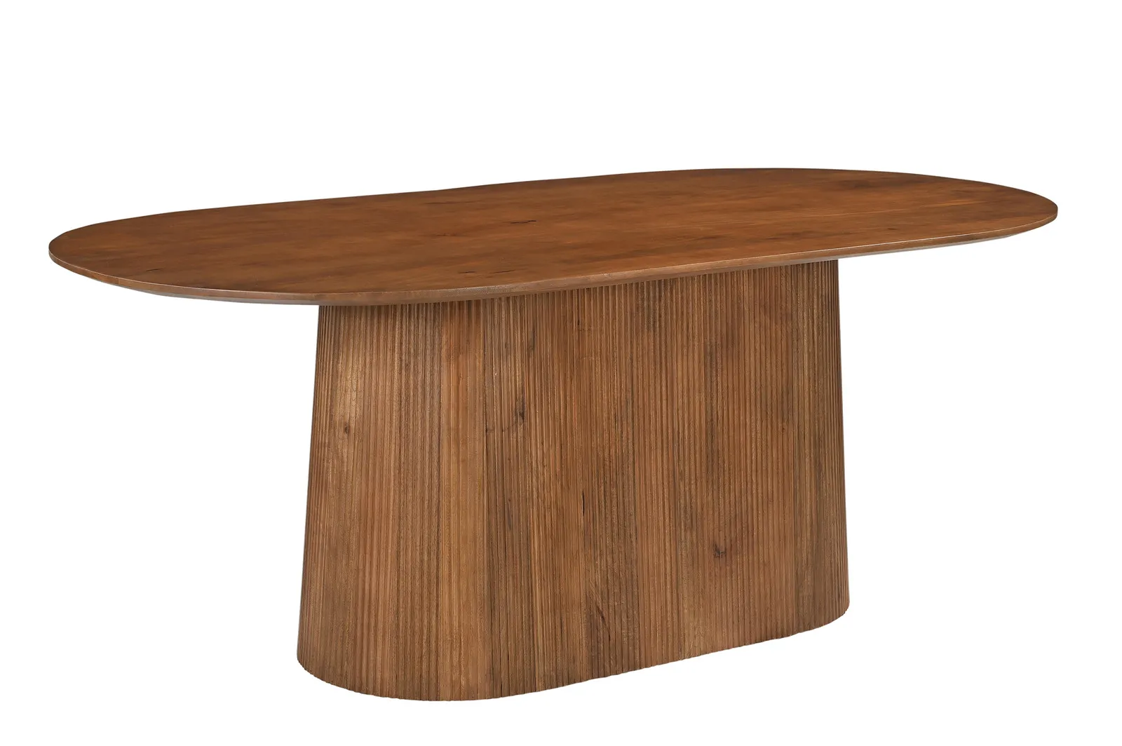 Ovalus valgomojo stalas AMBRIA, 200x100x76 cm