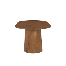 Ovalus valgomojo stalas AMBRIA, 200x100x76 cm