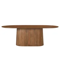 Ovalus valgomojo stalas AMBRIA, 230x110x76 cm