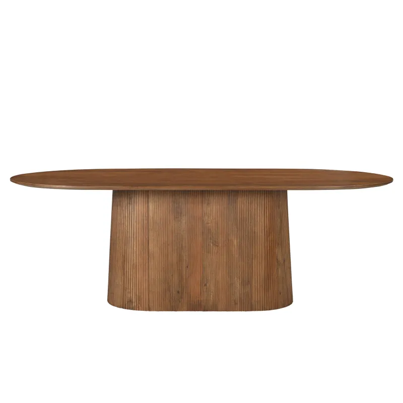 Ovalus valgomojo stalas...