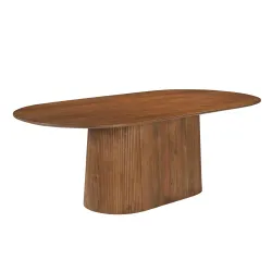 Ovalus valgomojo stalas AMBRIA, 230x110x76 cm